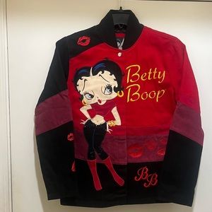 Betty Boop Vintage Cotton Twill Jacket By RR DESIGNS, Size: M, L & 2XL - NEW